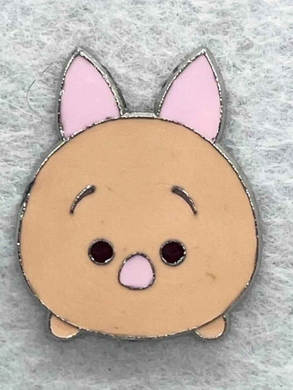 Small Pets Decorative Enamel Pin - Pink and Tan Cute Bunny